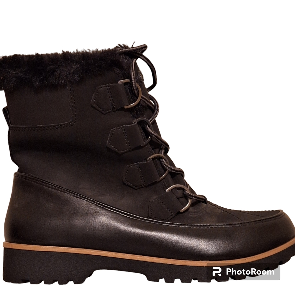 ❤️NEW JBU Maldive Women's SZ 10 Black Winter Snow Boots Weather Ready Waterproof